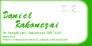 daniel rakonczai business card